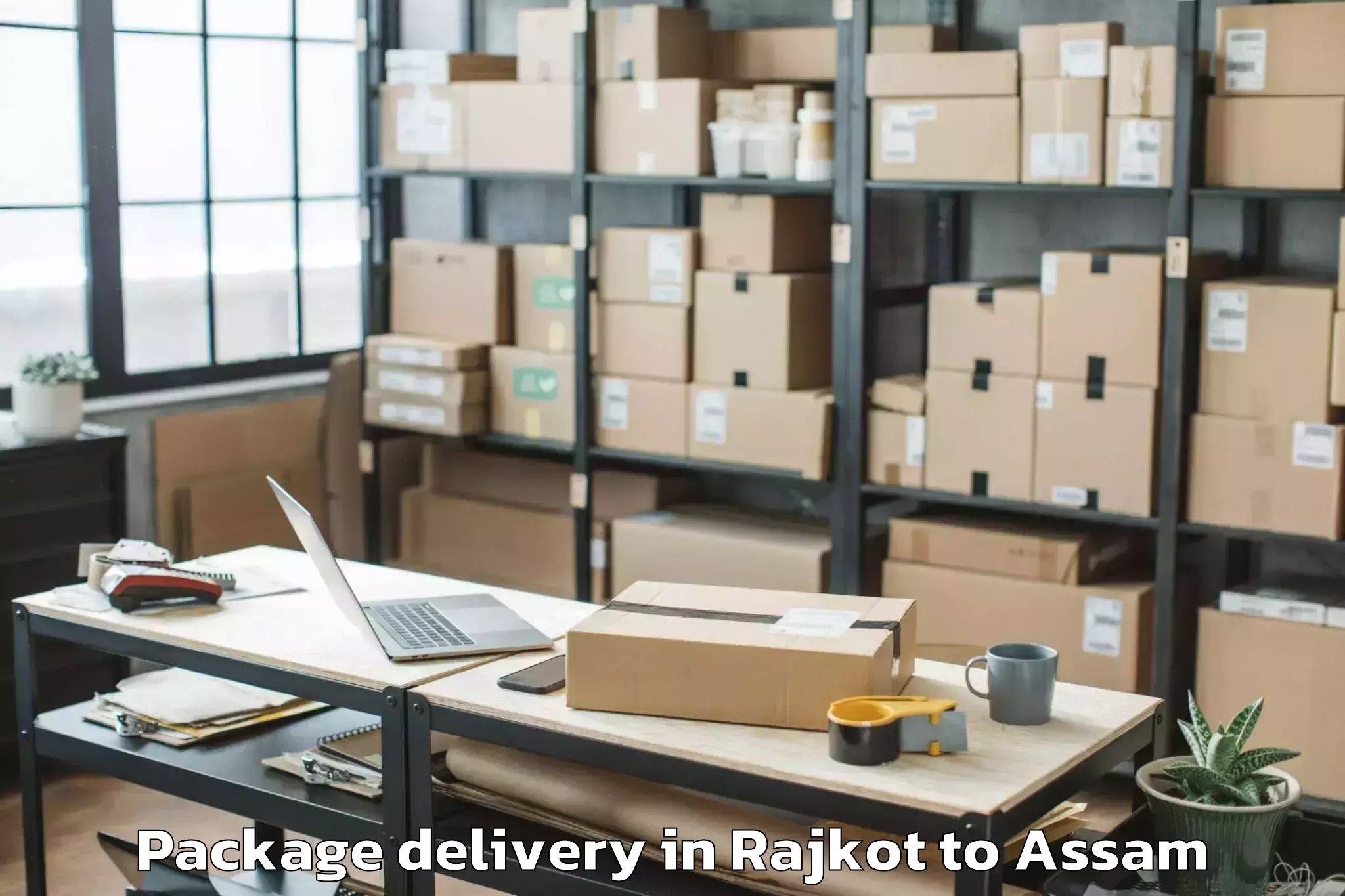 Book Rajkot to Rangia Package Delivery Online